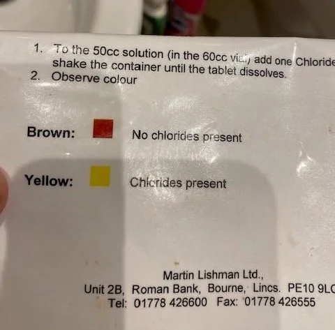 About 22a test methodology for chlorides
